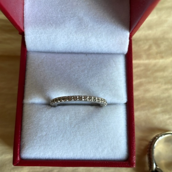 Silver rose ring 2 piece - Picture 7 of 8